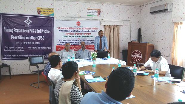 In-house Training Program on PMS organised at RHEP